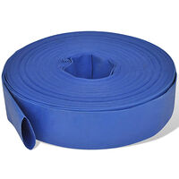 vidaXL Platt slang 50 2" PVC vattenleverans