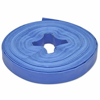 vidaXL Platt slang 25 m 1" PVC vattenleverans