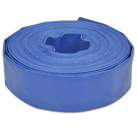 vidaXL Platt slang 25 m 2" PVC vattenleverans