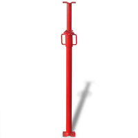 vidaXL Teleskopstötta 180 cm röd