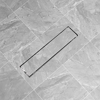 vidaXL Avlång golvbrunn 530x140 mm rostfritt stål