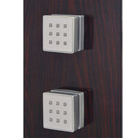 vidaXL Duschpanelsystem glas brun