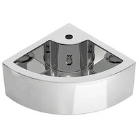 vidaXL Handfat med bräddavlopp 45x32x12,5 cm keramik silver