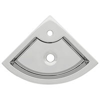 vidaXL Handfat med bräddavlopp 45x32x12,5 cm keramik silver