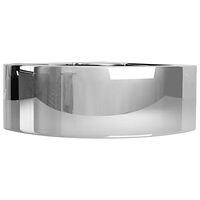 vidaXL Handfat med bräddavlopp 45x32x12,5 cm keramik silver