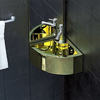 vidaXL Handfat med bräddavlopp 45x32x12,5 cm keramik guld