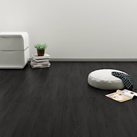 vidaXL Självhäftande golvplankor 4,46 m² 3 mm PVC ek antracit