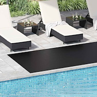vidaXL Halkfri matta 1,5x4 m 3 mm durkmönster