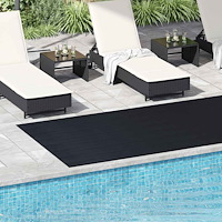 vidaXL Halkfri matta 1,5x4 m 3 mm fina ribbor