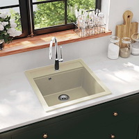 vidaXL Diskho granit enkel beige