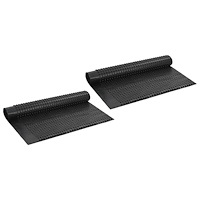 vidaXL Fuktskyddsmattor präglade 2 st HDPE 400 g/m² 1x20 m