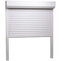 vidaXL Rulljalusi aluminium 80x100 cm vit