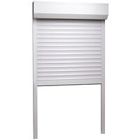vidaXL Rulljalusi aluminium 110x220 cm vit