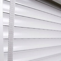 vidaXL Rulljalusi aluminium 110x220 cm vit