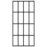 vidaXL Duschvägg till duschkabin härdat frostat glas 118x190 cm
