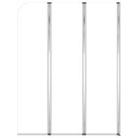 vidaXL Badkarsvägg 2 st 104x130 cm härdat glas transparent