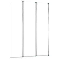 vidaXL Badkarsvägg 2 st 104x130 cm härdat glas transparent