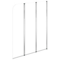 vidaXL Badkarsvägg 2 st 104x130 cm härdat glas transparent