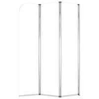 vidaXL Badkarsvägg 2 st 104x130 cm härdat glas transparent