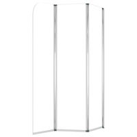 vidaXL Badkarsvägg 2 st 104x130 cm härdat glas transparent