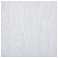 vidaXL Självhäftande golvplankor 5,11 m² PVC vit