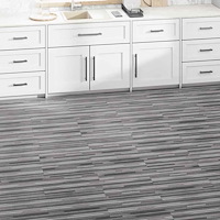 vidaXL PVC-golvbrädor 5,02 m² självhäftande 2 mm grårandig