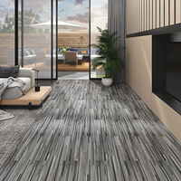vidaXL PVC-golvbrädor 5,02 m² självhäftande 2 mm grårandig
