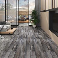vidaXL PVC-golvbrädor 5,02 m² självhäftande 2 mm industriellt trä