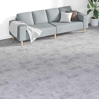 vidaXL Ej självhäftande PVC-golvplankor 5,26 m² 2 mm cementgrå