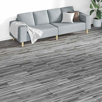 vidaXL Ej självhäftande PVC-golvplankor 5,26 m² 2 mm grårandig