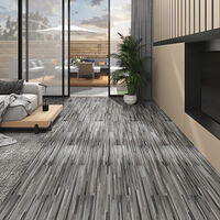 vidaXL Ej självhäftande PVC-golvplankor 5,26 m² 2 mm grårandig
