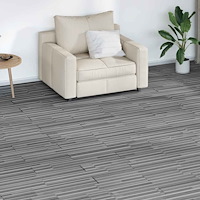 vidaXL Golvbrädor PVC 4,46 m² 3 mm självhäftande grårandiga