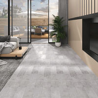 vidaXL PVC-golvbrädor 5,02 m² 2 mm självhäftande jordgrå