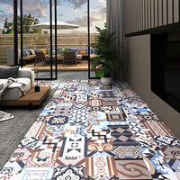 vidaXL PVC-golvbrädor självhäftande 5,11 m² mono-mönster