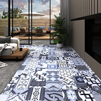 vidaXL PVC-golvbrädor självhäftande 5,11 m² färgat mönster