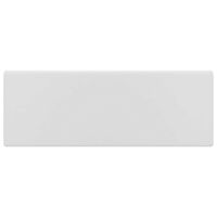 vidaXL Fyrkantigt handfat bräddavlopp matt vit 41x41 cm keramik