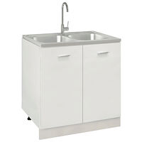 vidaXL Dubbla diskhoar silver 800x600x155 mm rostfritt stål