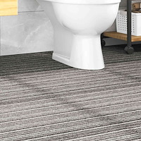 vidaXL Textilplattor 20 st 5 m² 50x50 cm antracit ränder