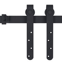 vidaXL Mini skjutdörrsbeslag för skåp kolstål 152 cm