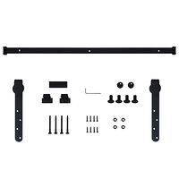vidaXL Mini skjutdörrsbeslag för skåp kolstål 152 cm
