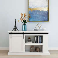 vidaXL Mini skjutdörrsbeslag för skåp kolstål 122 cm