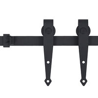 vidaXL Mini skjutdörrsbeslag för skåp kolstål 152 cm
