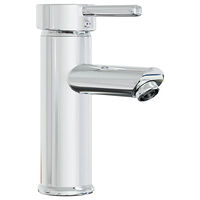 vidaXL Inbyggt handfat med blandare 81x39x18 cm keramik vit