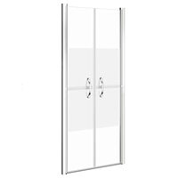 vidaXL Duschdörr halvfrostad ESG 86x190 cm