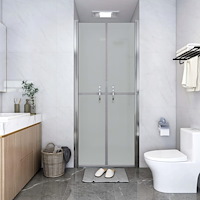 vidaXL Duschdörr frostad ESG 86x190 cm