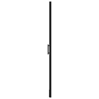 vidaXL Duschdörr härdat glas 91x195 cm svart