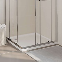 vidaXL Duschkar fyrkantigt ABS 90x90 cm