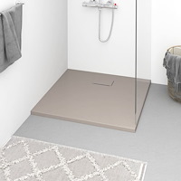 vidaXL Duschkar SMC brun 90x80 cm
