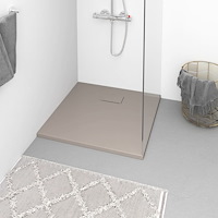 vidaXL Duschkar SMC brun 90x90 cm