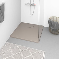 vidaXL Duschkar SMC brun 90x90 cm